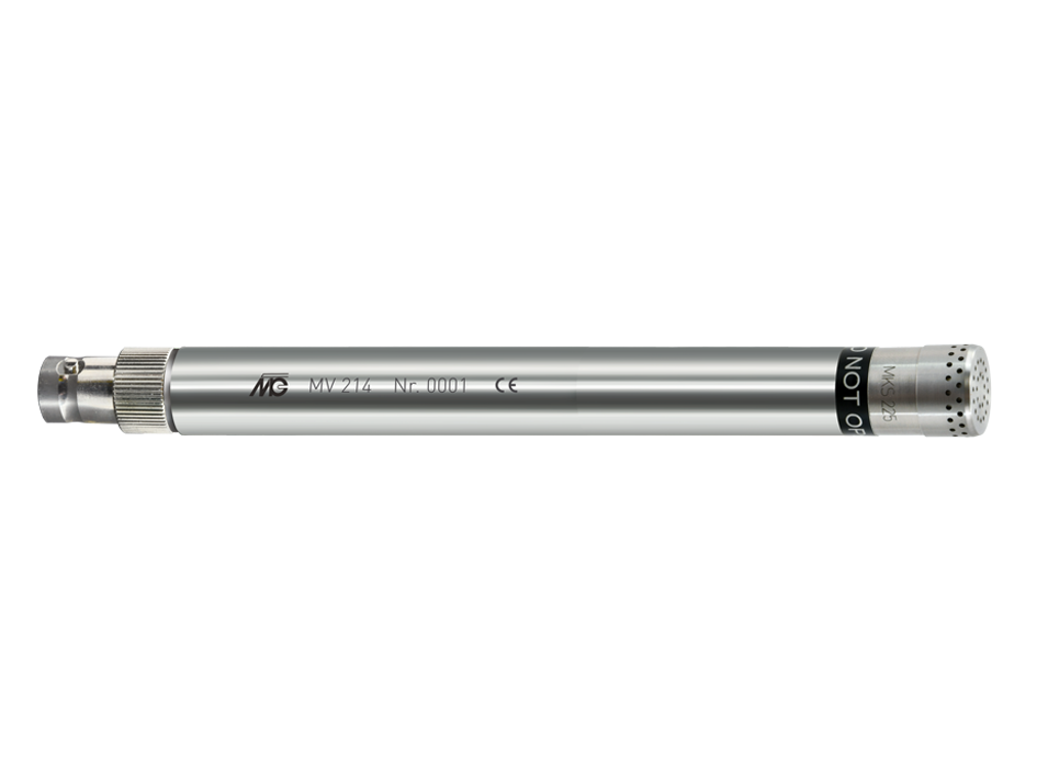 Messmikrofon, im Holzetui 210mm x 68mm x 50mm nickel matt